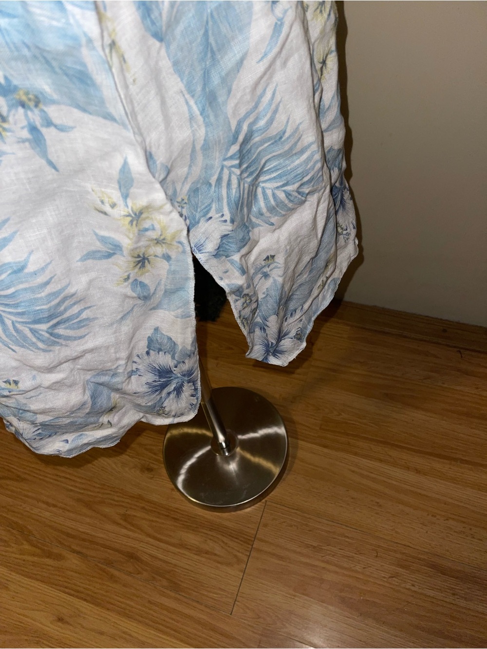 Light Blue Floral Midi Slip Dress - Women - Picture 3 of 7